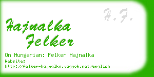 hajnalka felker business card